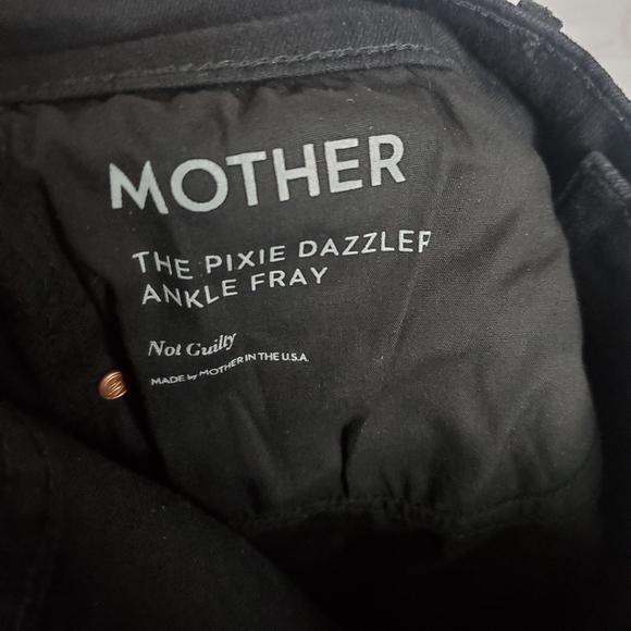 NEW Mother The Pixie Dazzler Ankle Fray Not Guilty Exposed Button Jeans Size 31 - Picture 11 of 16